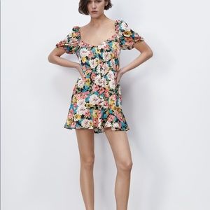 Zara Floral Print Dress
